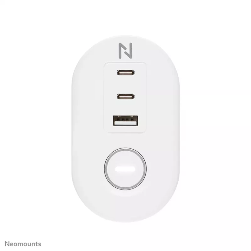 Neomounts DS22-840WH6 Presa da scrivania con morsetto e porte USB-C e USB-A – ricarica rapida