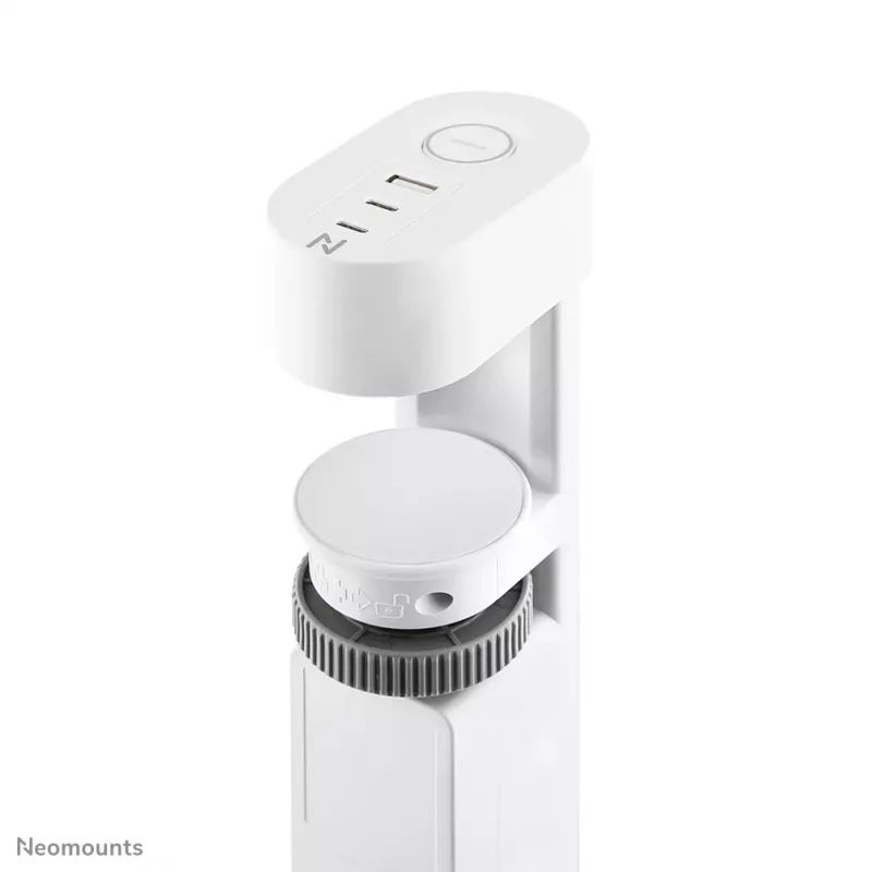 Neomounts DS22-840WH6 Presa da scrivania con morsetto e porte USB-C e USB-A – ricarica rapida