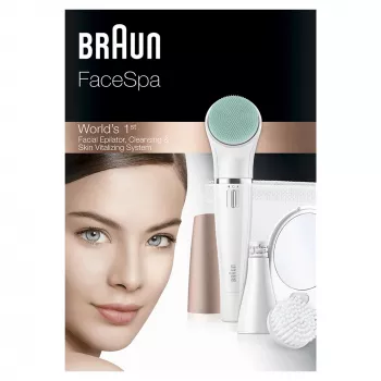 Epilatore viso Braun FaceSpa 851V Gold White