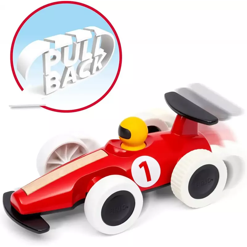 Auto giocattolo Ravensburger BRIO Pull Back Motorized Big Race Car veicolo giocattolo