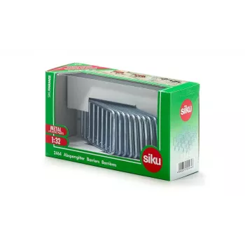 Figura giocattolo Siku 10 barriere metallo argento 3 anni