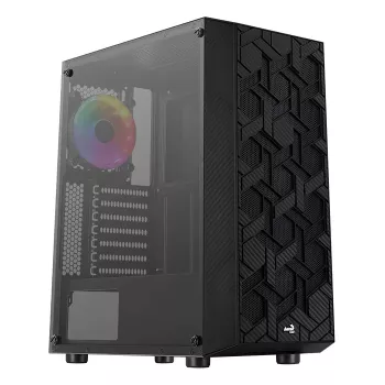 Case Midi Tower Aerocool Hive-G-BK-v3 nero