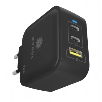 Caricabatterie da interno ICY BOX IB-PS1030-PD universale nero ricarica rapida
