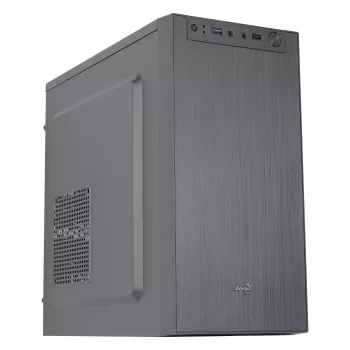 Case PC Micro ATX compatto Aerocool CS108BKV1 alluminio spazzolato ventola 80 mm nero