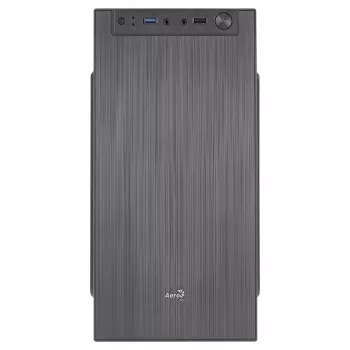 Case PC Micro ATX compatto Aerocool CS108BKV1 alluminio spazzolato ventola 80 mm nero