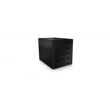 ICY BOX - IB-565SSK - backplane, 5x SATA 3,5 HDD per 3x vano 5,25, hot swap, senza vassoi - nero