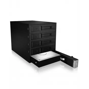 ICY BOX - IB-565SSK - backplane, 5x SATA 3,5 HDD per 3x vano 5,25, hot swap, senza vassoi - nero