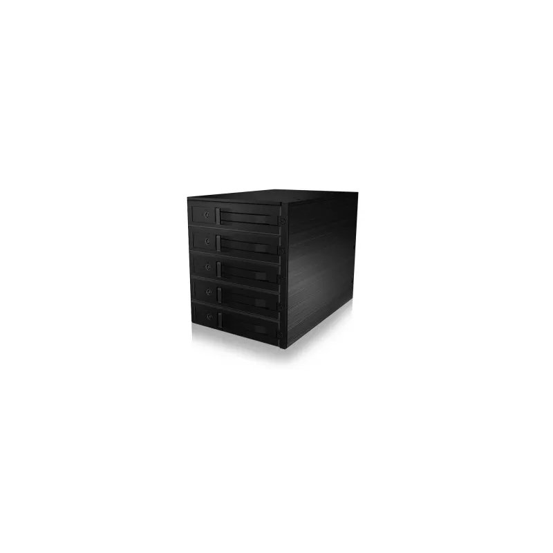 ICY BOX - IB-565SSK - backplane, 5x SATA 3,5 HDD per 3x vano 5,25, hot swap, senza vassoi - nero