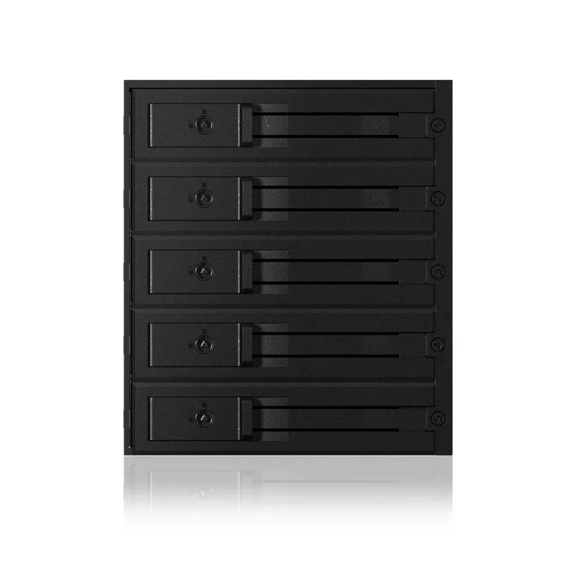 ICY BOX - IB-565SSK - backplane, 5x SATA 3,5 HDD per 3x vano 5,25, hot swap, senza vassoi - nero