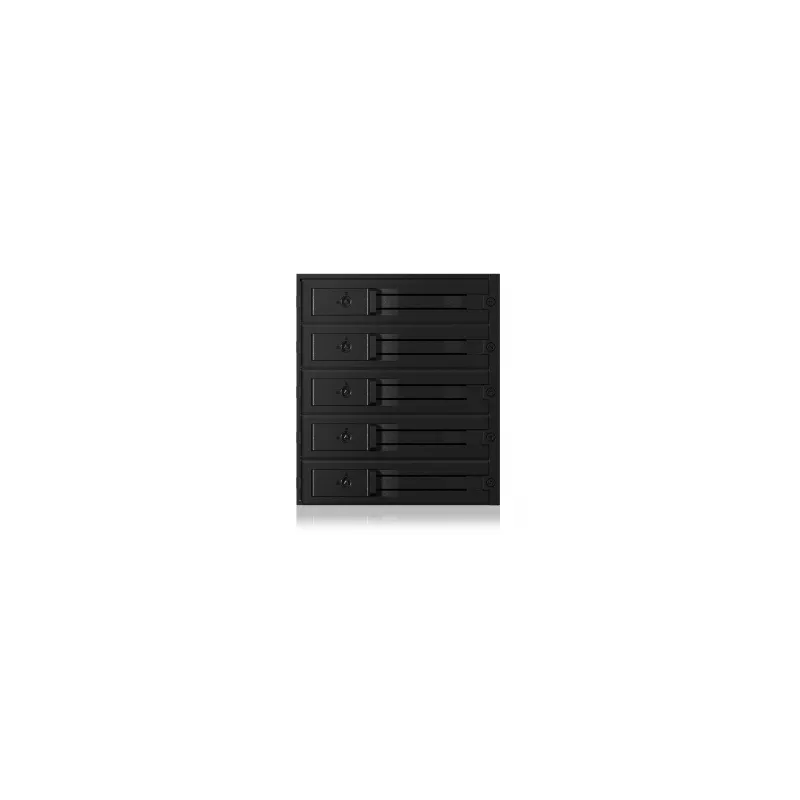 ICY BOX - IB-565SSK - backplane, 5x SATA 3,5 HDD per 3x vano 5,25, hot swap, senza vassoi - nero