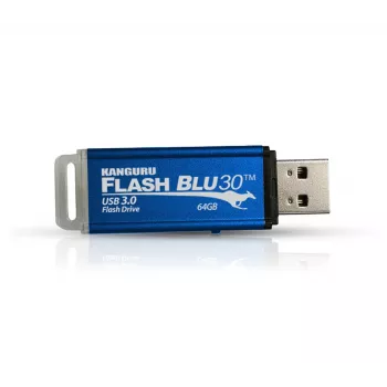 Kanguru FlashBlu30 SuperSpeed USB3.0 16 GB | Chiavetta USB sicura | Interruttore fisico di protezione scrittura | Compatibile con Windows 
