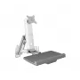 ICY BOX IB-MS600-W 61 cm (24 pollici) supporto a parete grigio, argento, bianco