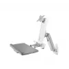 ICY BOX IB-MS600-W 61 cm (24 pollici) supporto a parete grigio, argento, bianco
