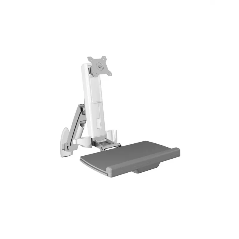ICY BOX IB-MS600-W 61 cm (24 pollici) supporto a parete grigio, argento, bianco