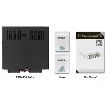 Disk Array Icy Dock MB326SP-B 0 TB Rack 1U nero