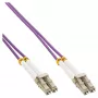 Cavo duplex in fibra ottica LC/LC InLine 88542P 50/125µm OM4 2m