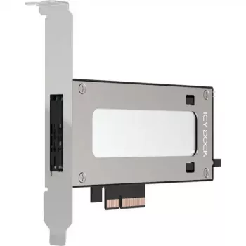 Scheda adattatore PCIe NVMe M.2 Icy Dock MB840M5P-B, nero/argento