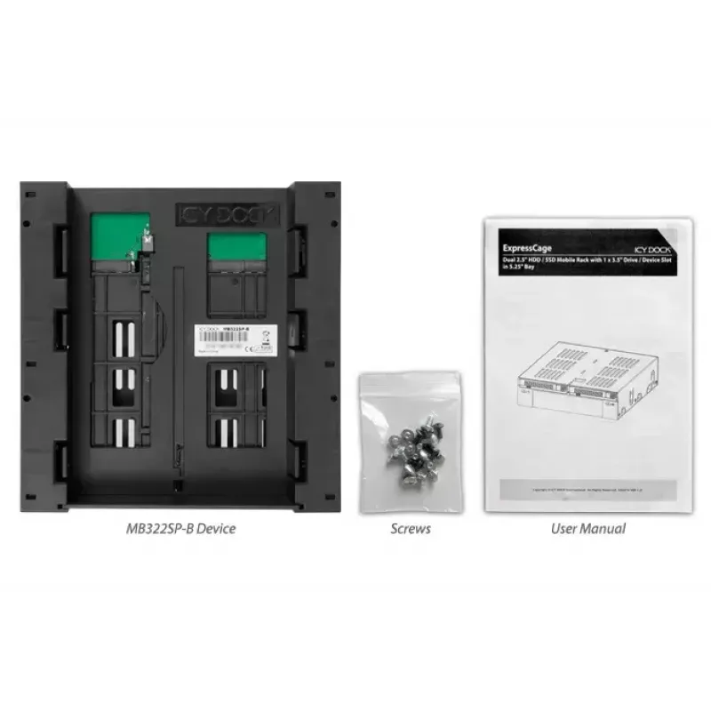 Telaio di montaggio per unità Icy Dock MB322SP-B
