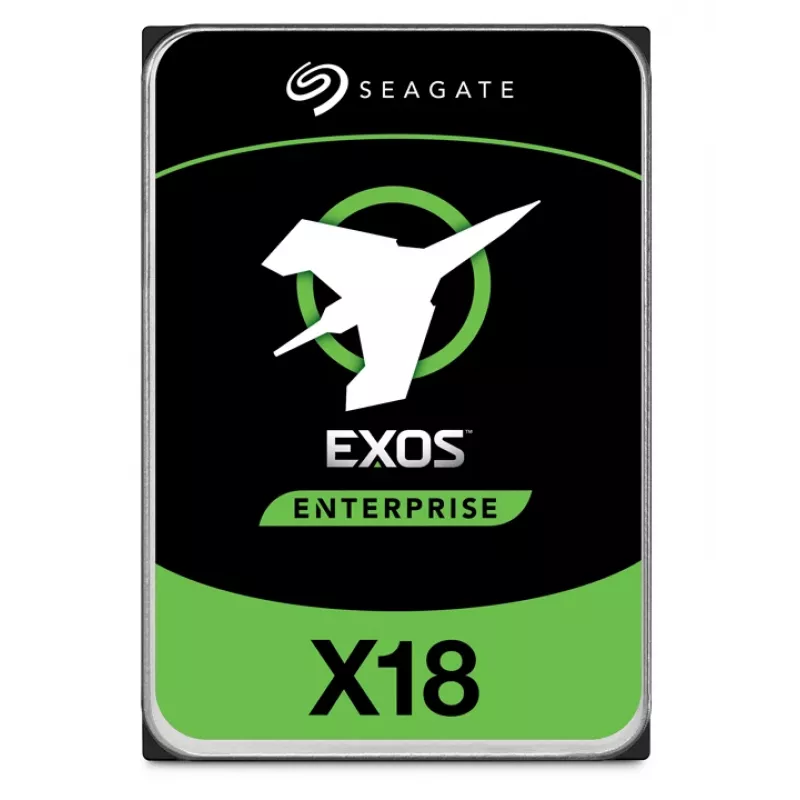 Seagate Exos X18 ST14000NM000J disco rigido interno 14 TB, 7200 giri/min, cache 256 MB, SATA 6 Gb/s, 512E/4KN