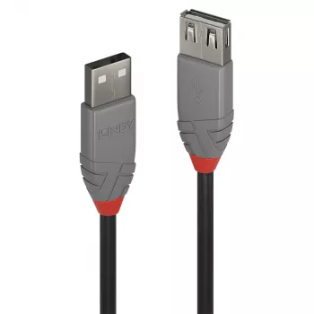 Cavo di prolunga Lindy 0,2m USB 2.0 Type-A, Anthra Line