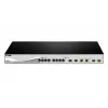 Switch di rete D-Link DXS-1210-12SC/E Managed L2 10G Ethernet (100/1000/10000) 1U nero, argento