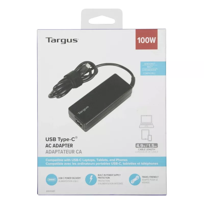 Alimentatore/caricabatterie da interno Targus APA108EU 100 W nero