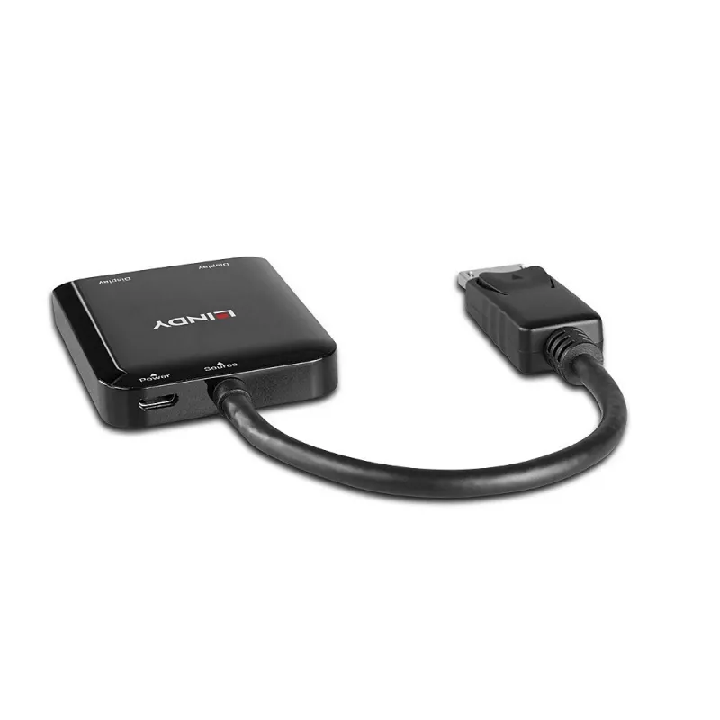 Hub interfaccia Lindy 38430 DisplayPort 21600 Mbit/s nero