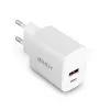 Lindy 73413 caricatore USB-A e USB-C, 20 W, Power Delivery, 100–240 V, bianco