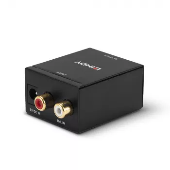 Convertitore ADC Phono su TosLink (ottico) e coassiale Lindy 70309
