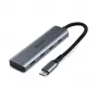 Lindy 43414 hub USB 3.2 Gen 2 Type-C a 4 porte, 4x USB-C, da scrivania