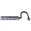 Lindy 43414 hub USB 3.2 Gen 2 Type-C a 4 porte, 4x USB-C, da scrivania