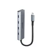 Lindy 43414 hub USB 3.2 Gen 2 Type-C a 4 porte, 4x USB-C, da scrivania