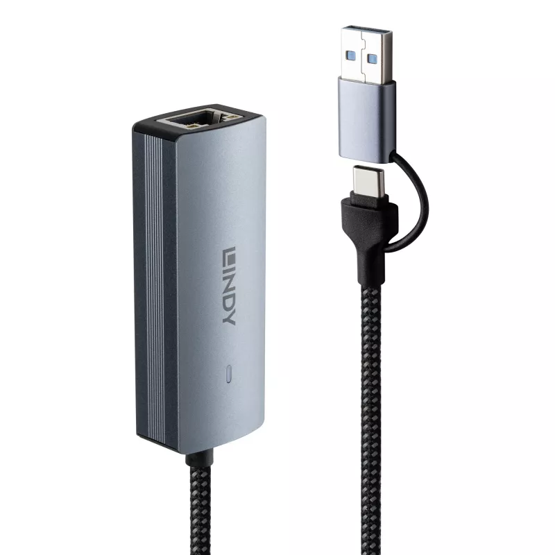 Lindy 43415 convertitore da USB 3.2 Gen 1 a 5G Ethernet