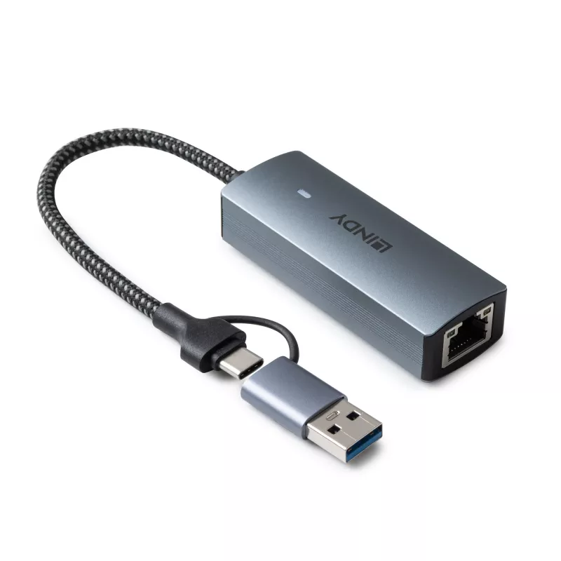 Lindy 43415 convertitore da USB 3.2 Gen 1 a 5G Ethernet
