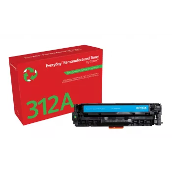 Toner ciano rigenerato Everyday™ di Xerox, compatibile con HP 312A (CF381A), capacità standard