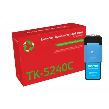 Toner Everyday™ ciano rigenerato di Xerox compatibile con Kyocera TK-5240C, capacità standard