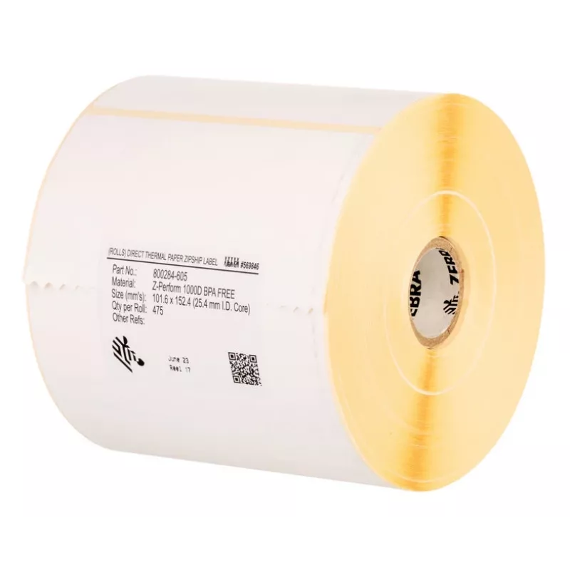 Etichetta Zebra Z-Perform 1000T bianco