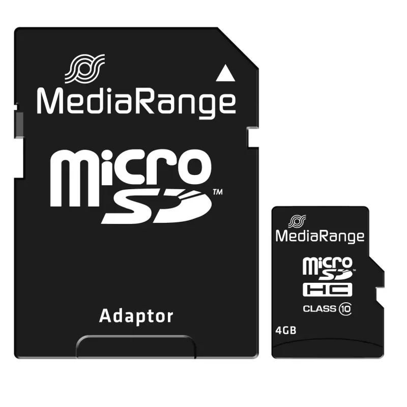 Scheda di memoria MediaRange 4 GB MicroSDHC Class 10 MR956