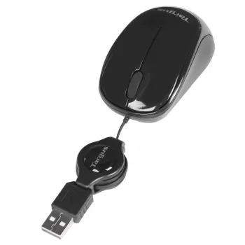 Mouse Targus AMU75EU da viaggio ambidestro USB Type-A Blue Trace 1000 DPI
