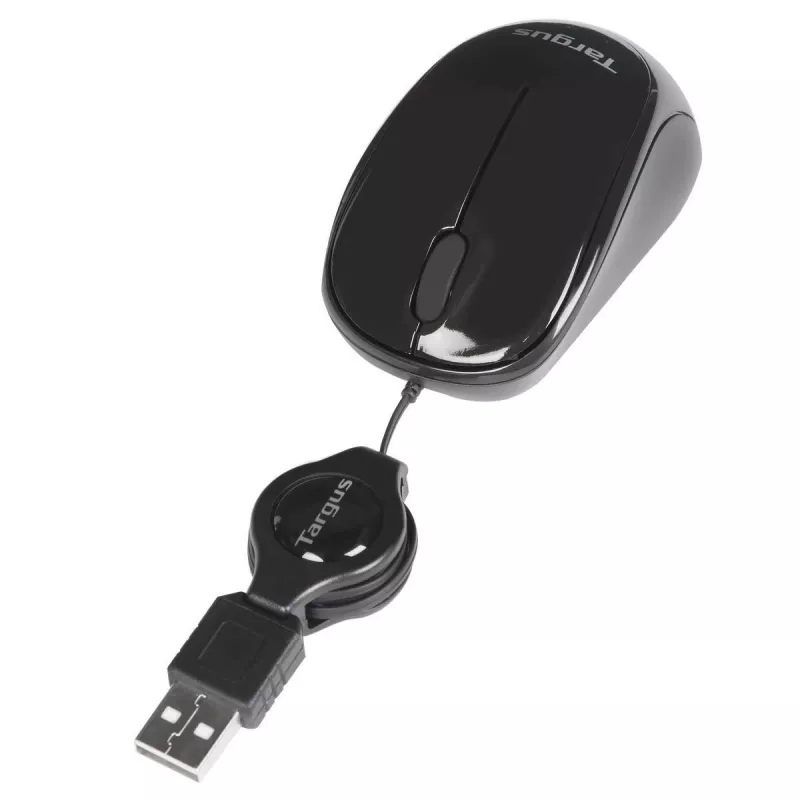 Mouse Targus AMU75EU da viaggio ambidestro USB Type-A Blue Trace 1000 DPI