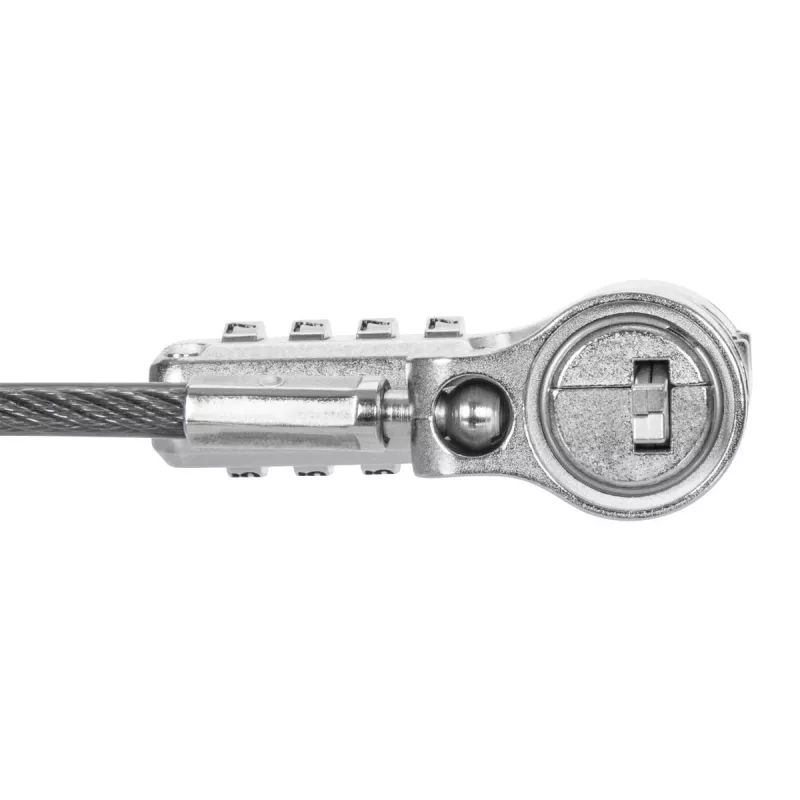 Cavo di sicurezza Targus ASP96RGL argento 2m lucchetto a combinazione