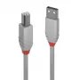 Lindy cavo USB 2.0 Type-A a B 3 m, Anthra Line, grigio