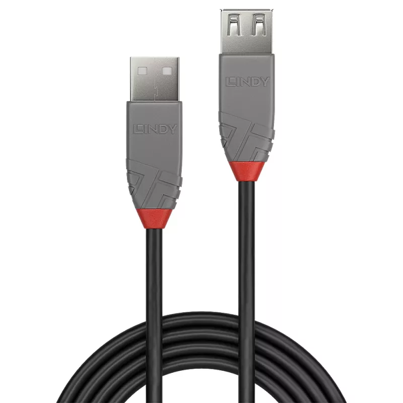 Lindy prolunga USB 2.0 Type-A 0,5 m, Anthra Line
