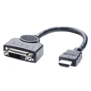 Cavo adattatore Lindy connettore femmina DVI-D a connettore maschio HDMI, 0,2 m