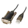 Convertitore Lindy USB a seriale Lite, grigio, trasparente, 1,5 m, USB Type-A, RS-232, connettore maschio, connettore maschio