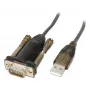 Convertitore Lindy USB a seriale Lite, grigio, trasparente, 1,5 m, USB Type-A, RS-232, connettore maschio, connettore maschio