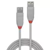 Lindy prolunga USB 2.0 Type-A 1 m, Anthra Line, grigio