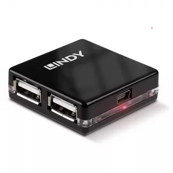 Hub USB Lindy 4 porte USB 2.0 Mini Hub