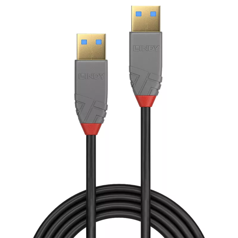 Cavo USB 3.2 Type-A Lindy 3 m, 5 Gbit/s, Anthra Line