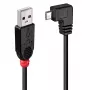 Cavo USB 2.0 Lindy 2 m – Type-A a Micro-B, angolare 90°